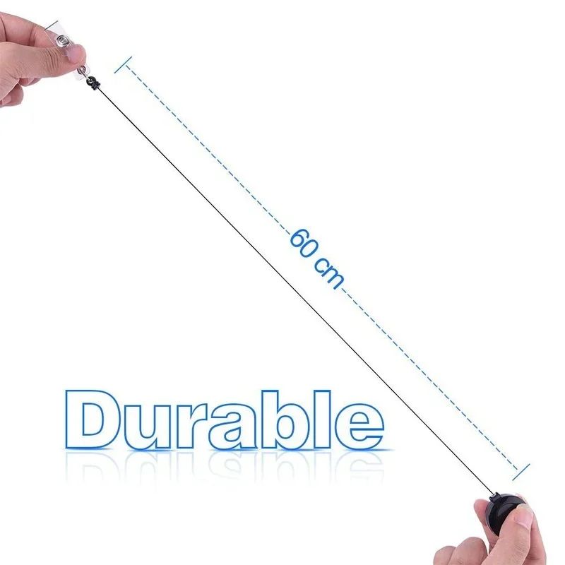 SecurePull Retractable Badge Reel with Belt Clip – Durable ID Badge Holder for Office, School & Employee Access Cards (2