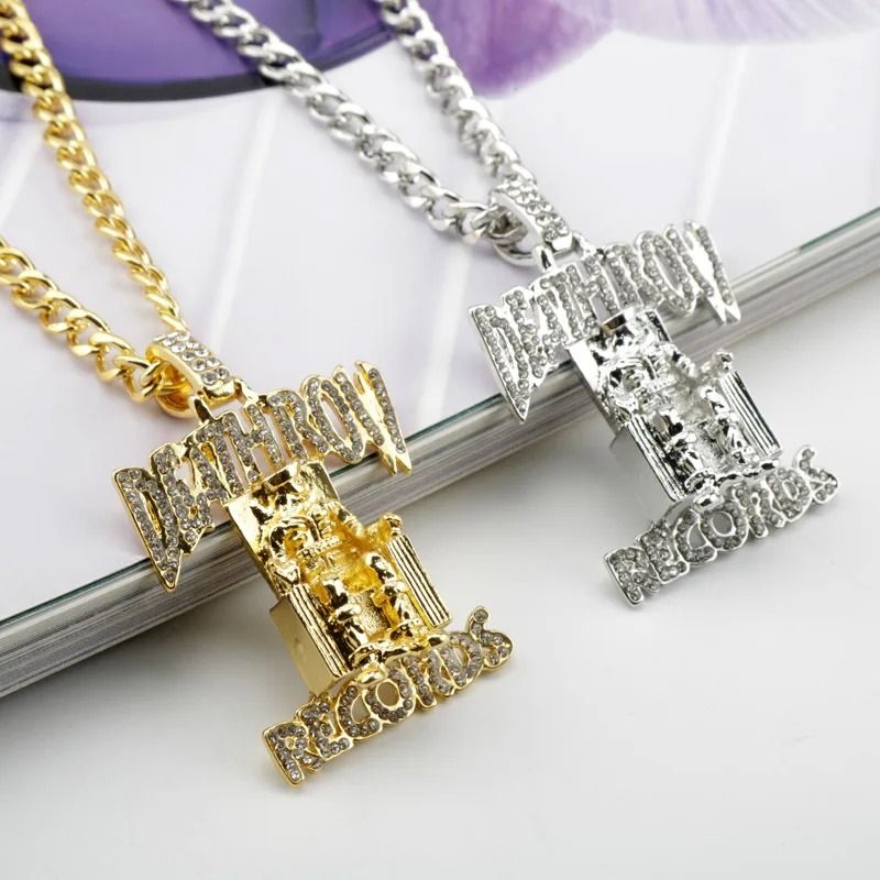 Iced Out Prisoner Pendant Necklace AAA Zircon Hip Hop Statement Chain