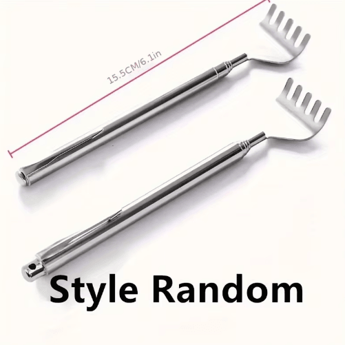 Extendable Stainless Steel Back Scratcher for Instant Itch Relief