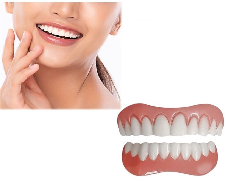 Soft Silicone Denture Reline Set for Upper & Lower Dentures, Comfort Fit Support