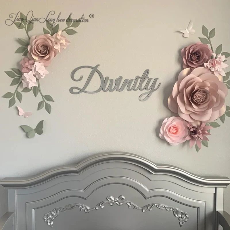 Personalized Wooden Name Sign – Custom Nursery Wall Decor for Baby Room & Home Styling