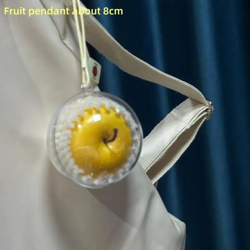 Cute Simulated Fruit Keychain Foam Pendant Bag Charm
