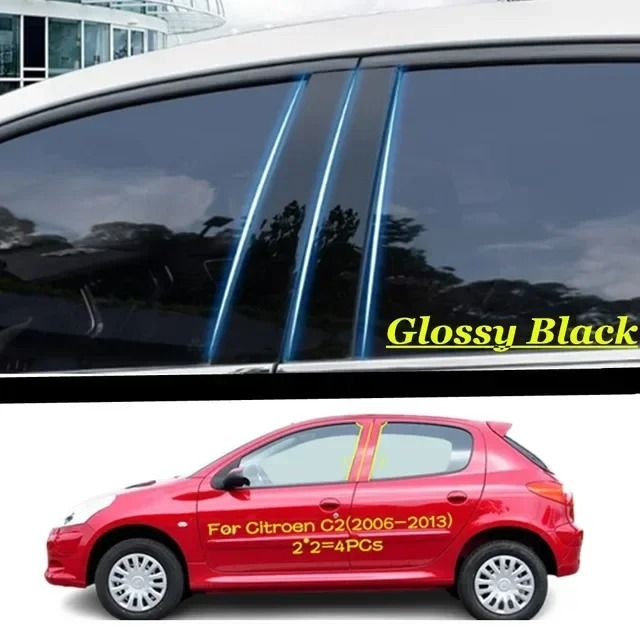 Gloss Black Precision Pillar Post Decoration Trims