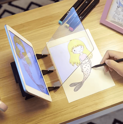 LED Projection Drawing Board for Kids Art & Tracing Practice