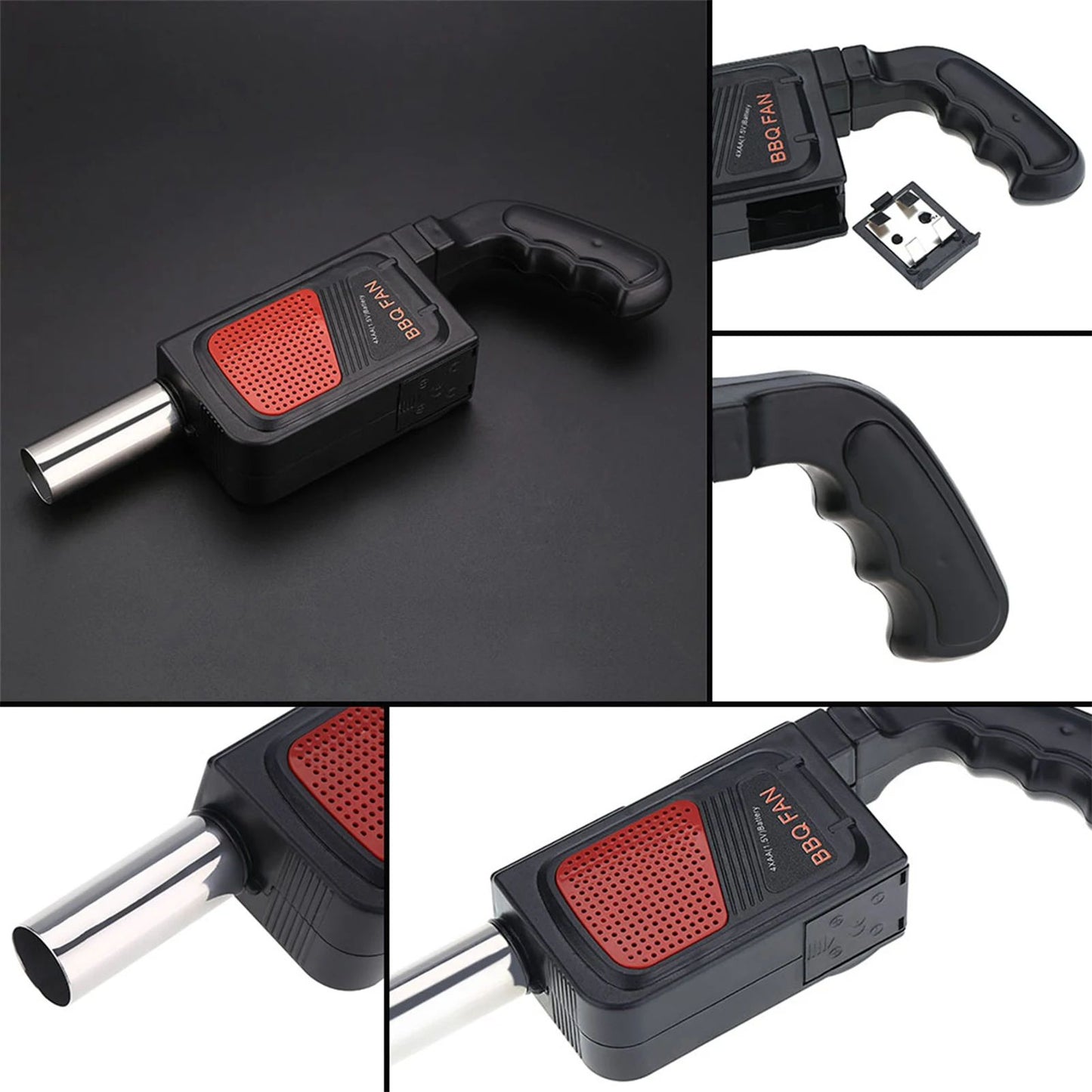 Portable Electric BBQ Fan Air Blower for Charcoal Grills & Outdoor Cooking