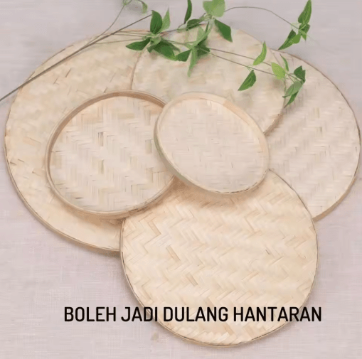 Handwoven Bamboo Basket Tray for Fruit Bread & Home Decoration