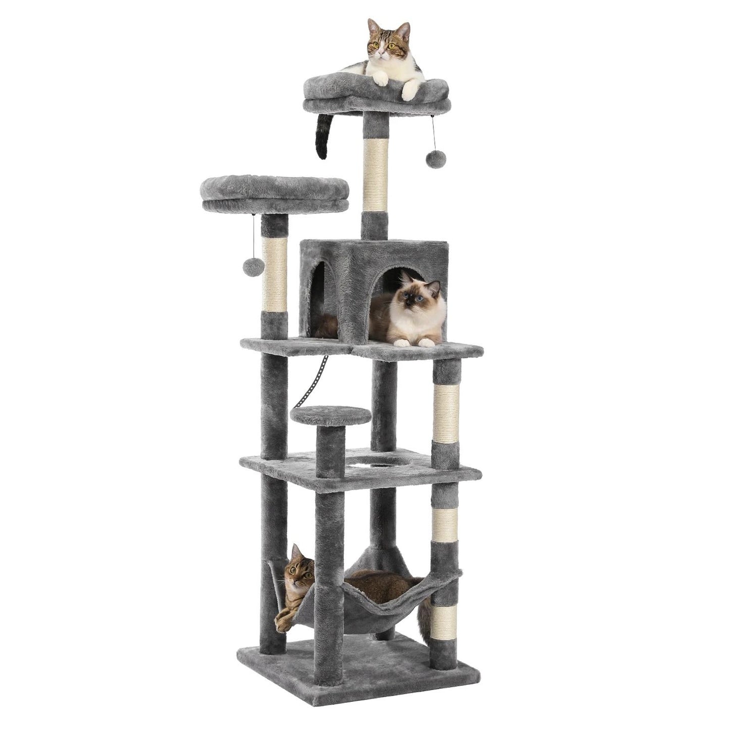 Jumbo Deluxe Multi-Level Tall Cat Tower
