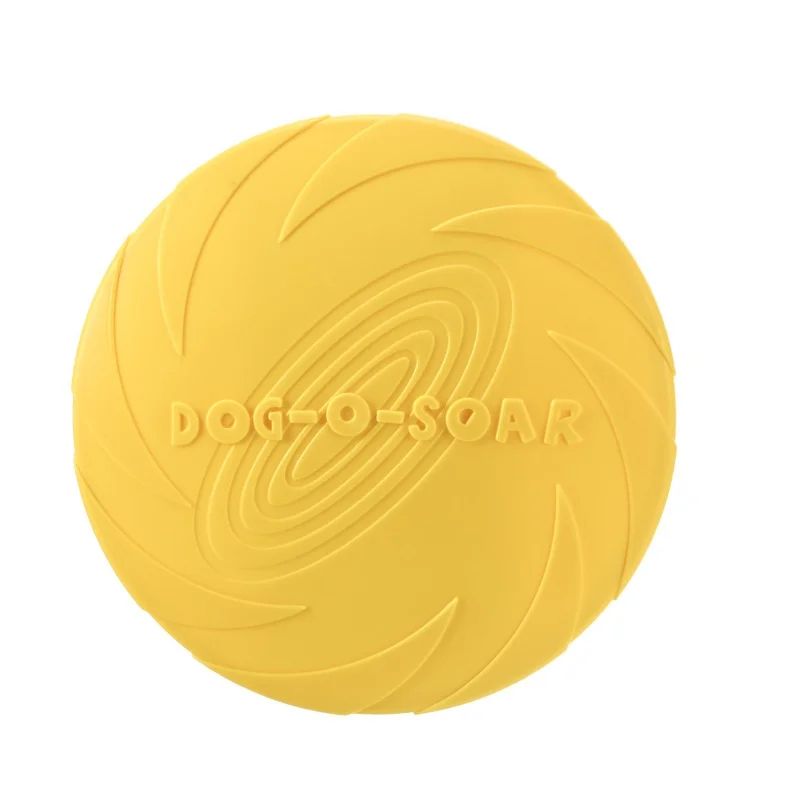 Interactive Dog Flying Disc Silicone Toss Toy for Puppies & Cats