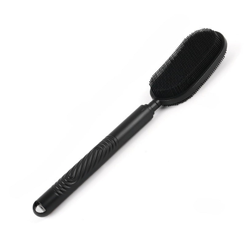 FlexReach Exfoliating Back Scrubber Shower Brush with Massage Grip for Full-Body Deep Clean