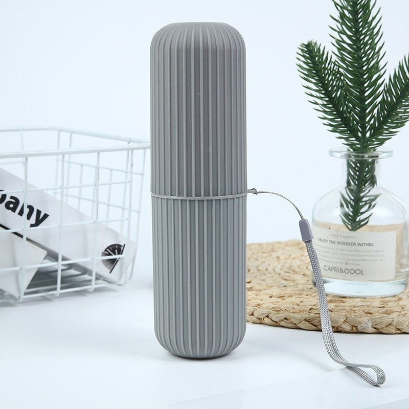 Portable Travel Toothbrush Holder Cup with Toothpaste Storage for Home, Gym & Travel