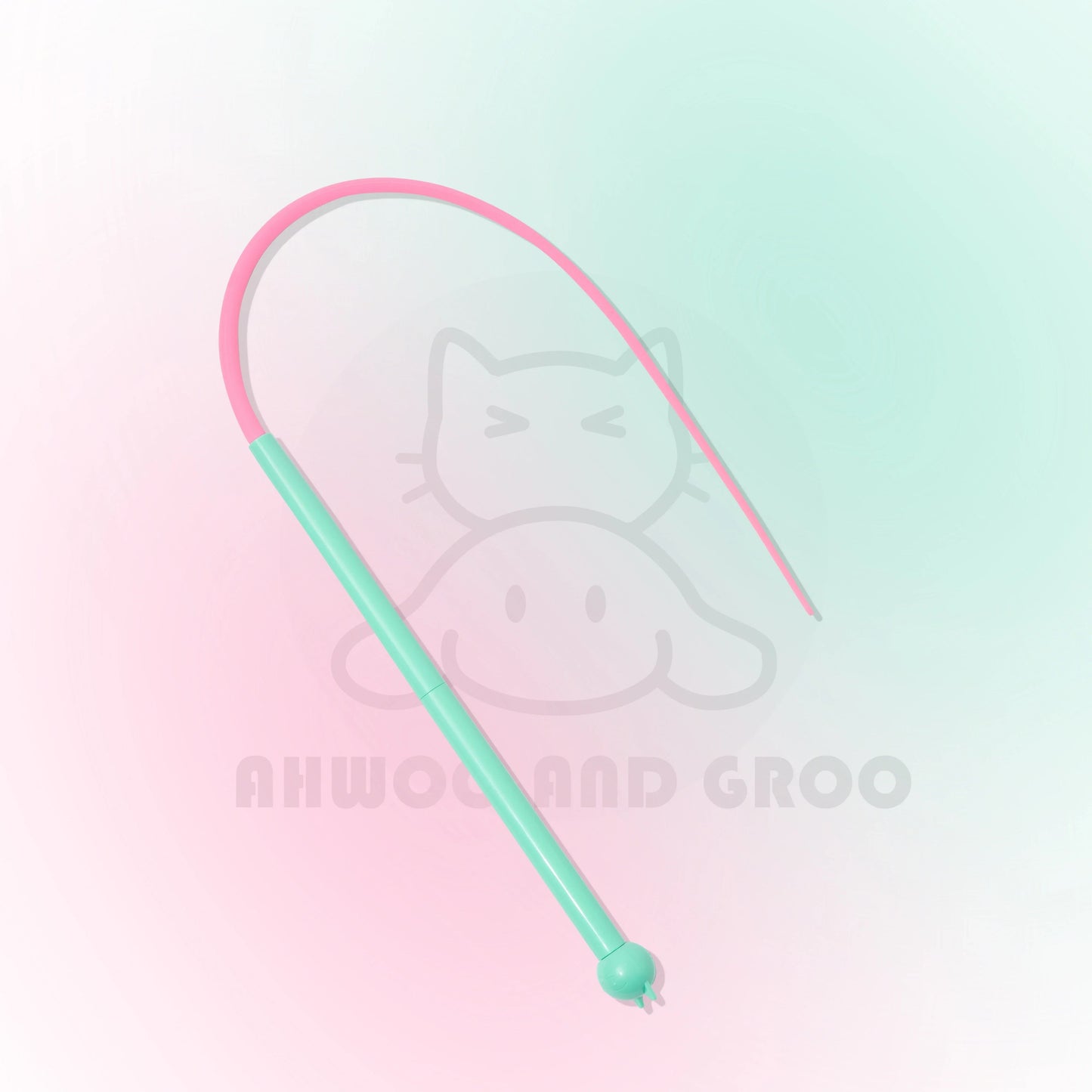 Interactive Mouse Tail Cat Teaser Wand Toy with Bell