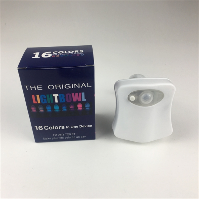 Motion Sensor LED Toilet Night Light with Color Changing Glow
