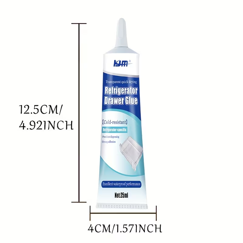 Premium Refrigerator Repair Glue Cold Resistant Waterproof Seal Adhesive for Fridge Drawer & Gasket