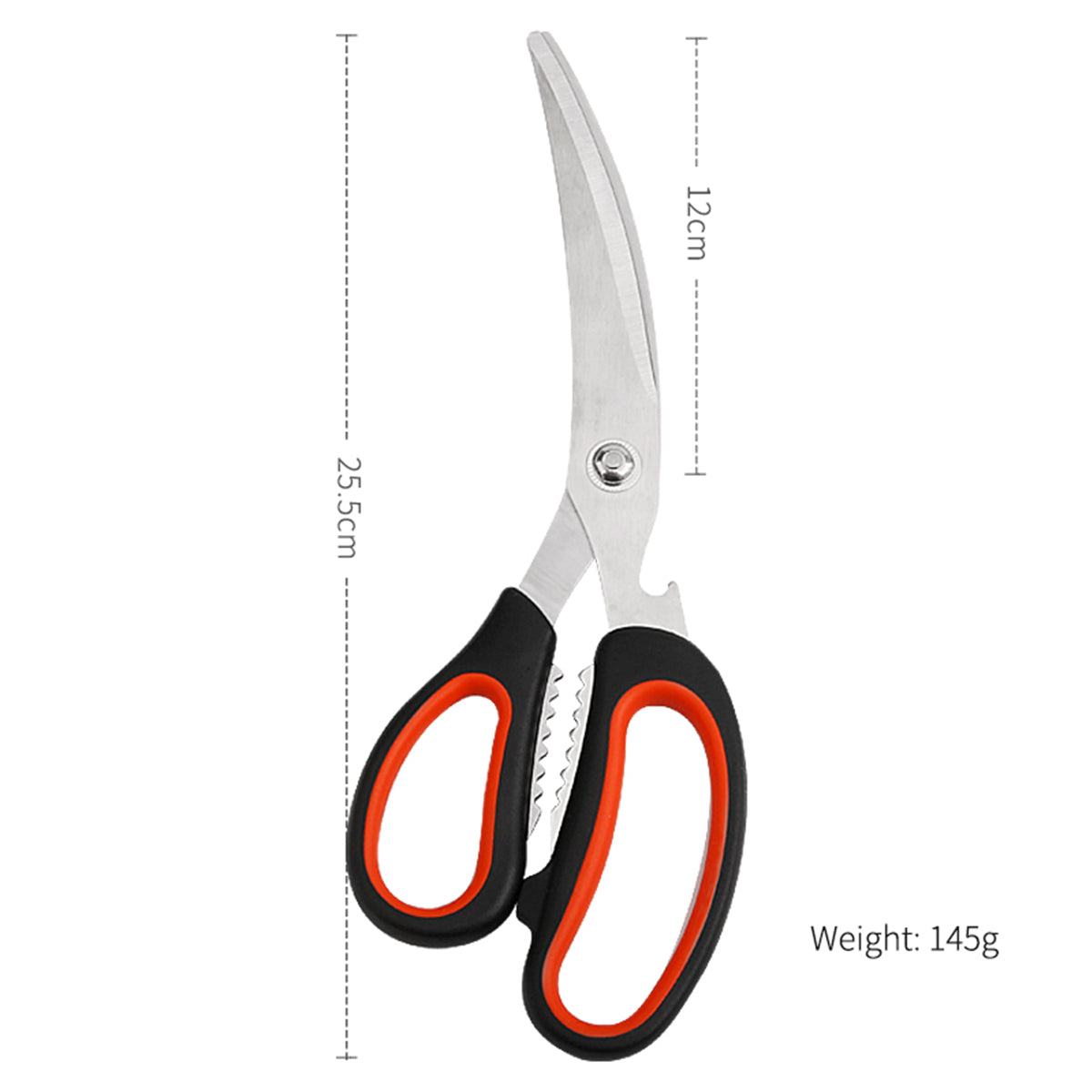 Stainless Steel Kitchen Shears for Meat, Poultry & Everyday Food Prep