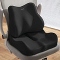 Premium Memory Foam Seat Cushion with Lumbar Support Pillow Ergonomic Seat Cushion for Car & Office Chair Comfort