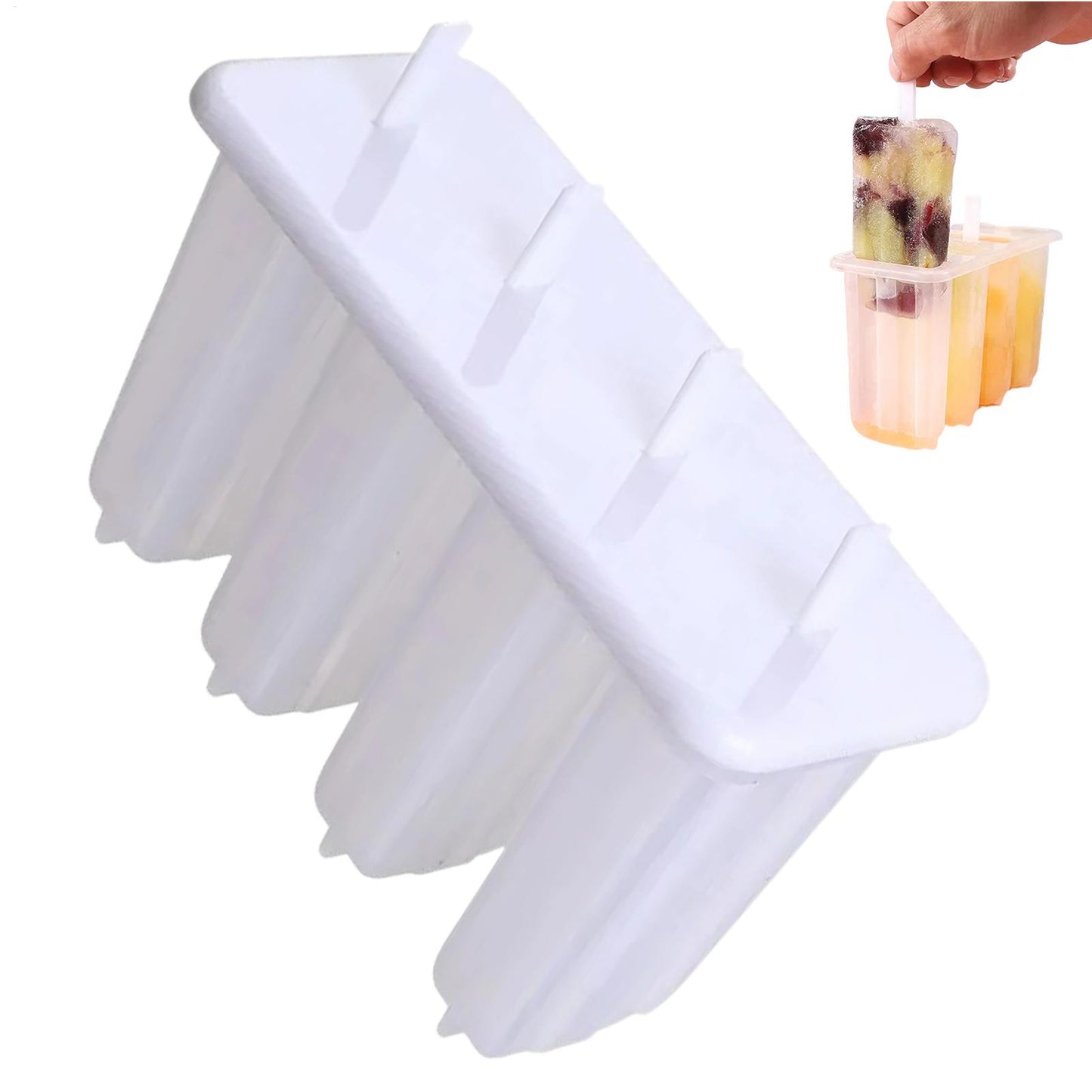 Frozen Treats Cavity Ice Pop Mold Reusable Dessert Bar Maker