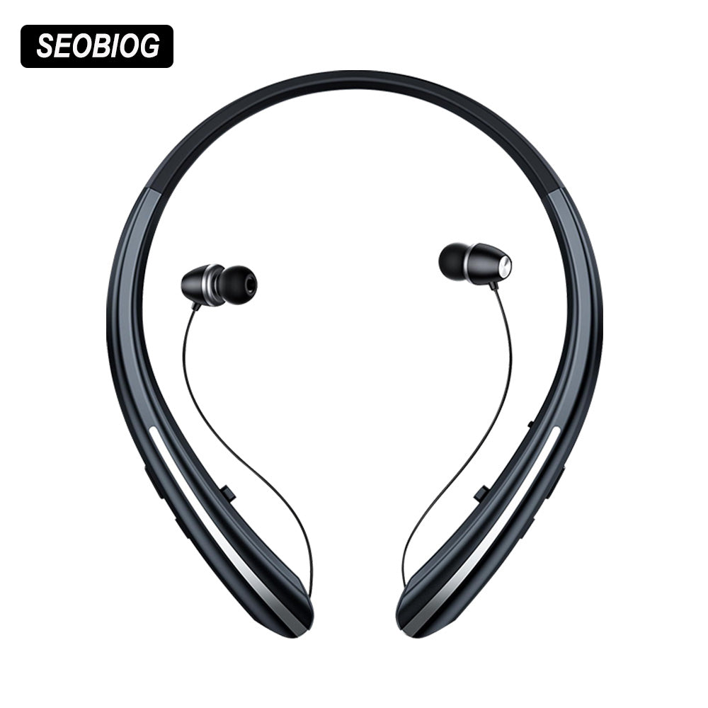 Neckband Bluetooth Earbuds Noise Cancelling Waterproof Wireless Neckband Headphones
