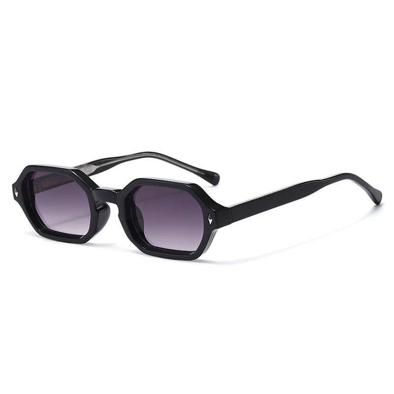 Retro Square UV Sunglasses with Thick Frame Designer Style for Men & Women