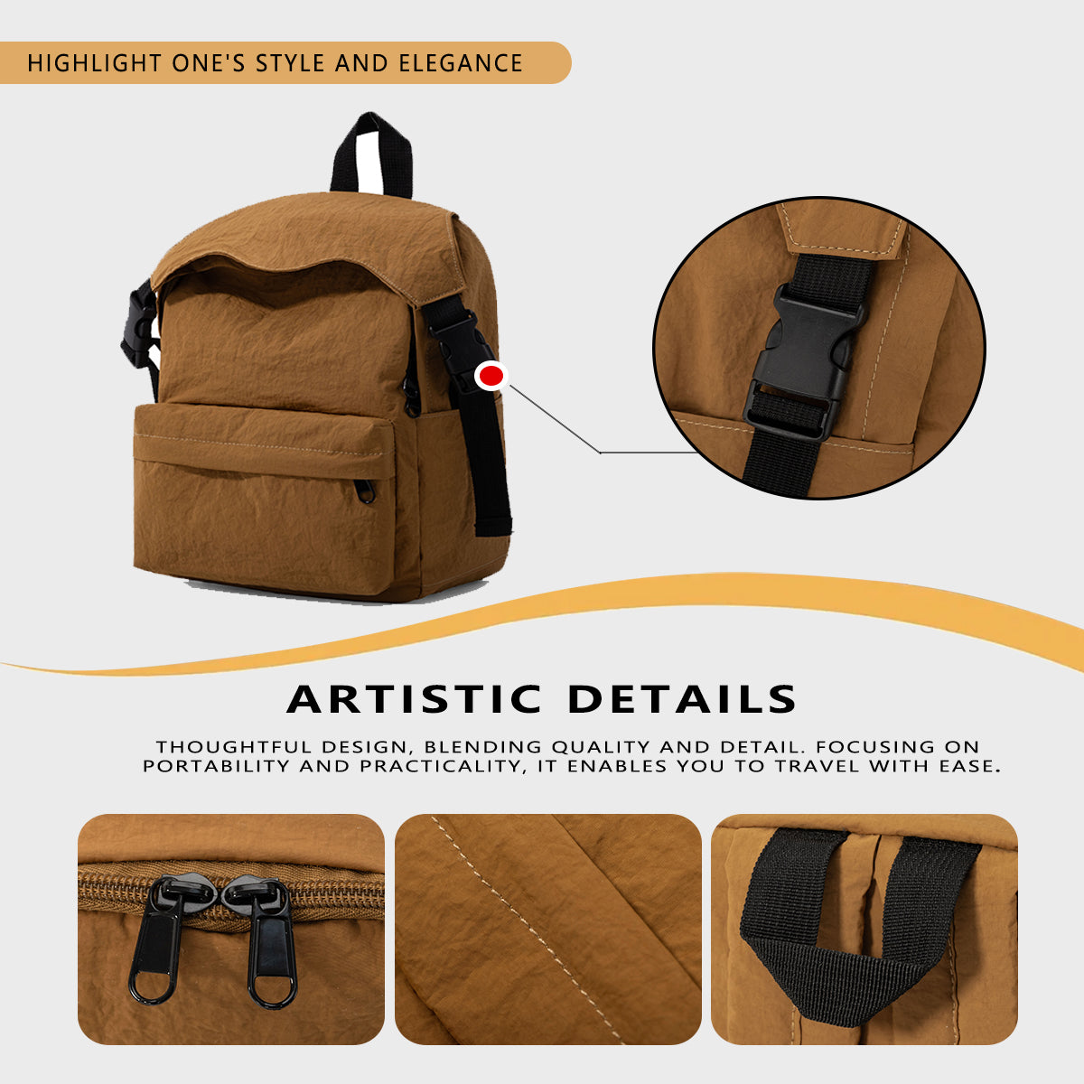 Women's Mini Backpack for Women Lightweight Casual Daypack for Hiking, Travel & School