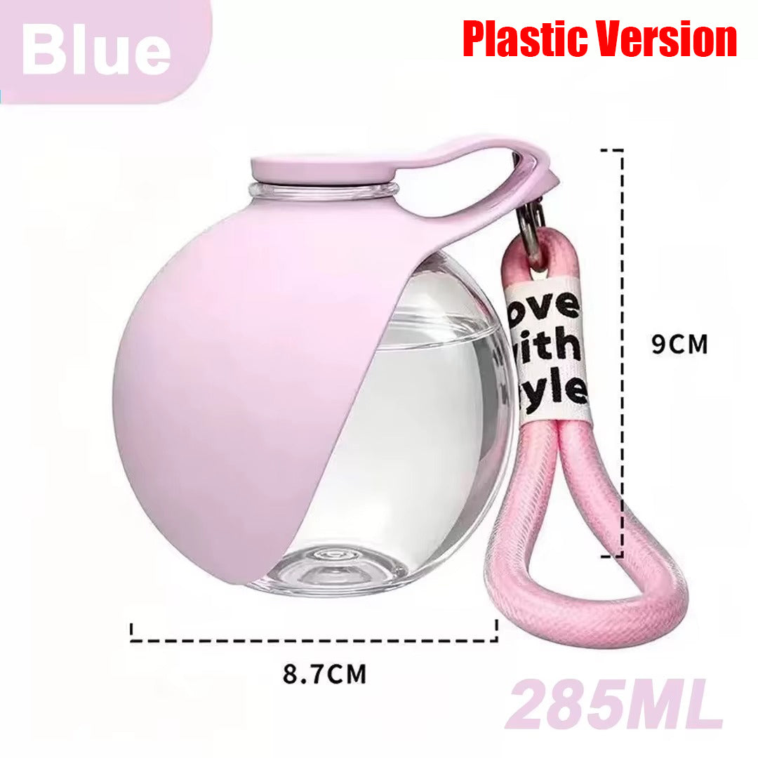 Hydro Pup Stainless Steel Portable Dog Water Bottle & Food Feeder for Outdoor Travel