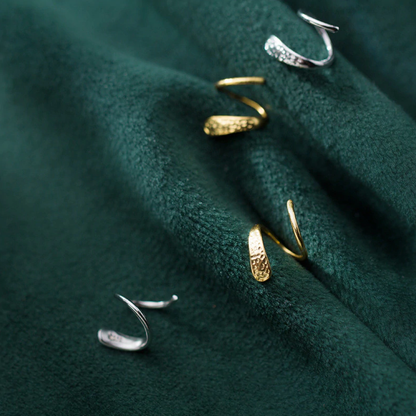 925 Sterling Silver Spiral Stud Earrings