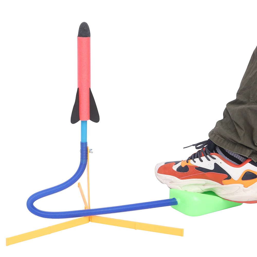 Ultimate Toy Rocket Launcher Set with 3 Foam Rockets - Perfect Kids Gift for Outdoor Fun