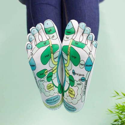 Cotton Acupressure Reflexology Socks – Premium Massage Socks & Ideal Wellness Gift