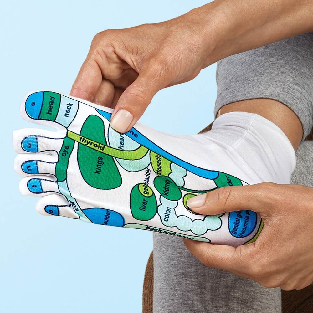Cotton Acupressure Reflexology Socks – Premium Massage Socks & Ideal Wellness Gift
