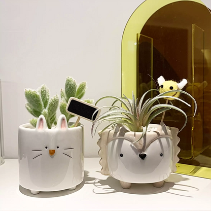 Cartoon Animal Shaped Ceramic Flower Pots