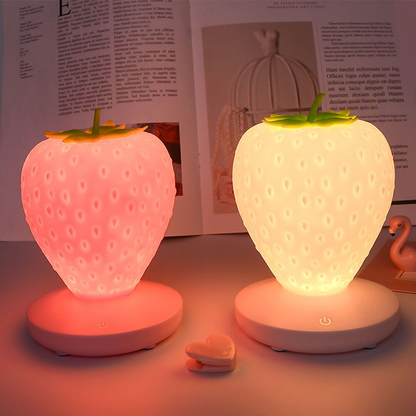 Touch-Sensitive Strawberry Table Lamp – Charming Strawberry Lampshade for Home Decor, Gift Ideas