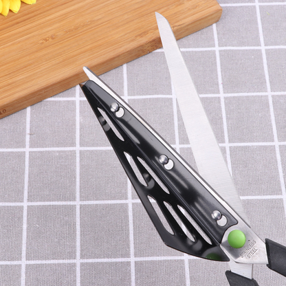 Pizza Cutting Scissors with Detachable Spatula