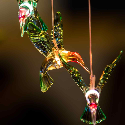 Solar Hummingbird Wind Chimes – Hanging Solar Hummingbird Lights for Indoor & Outdoor Decor, Gift for Garden Lovers