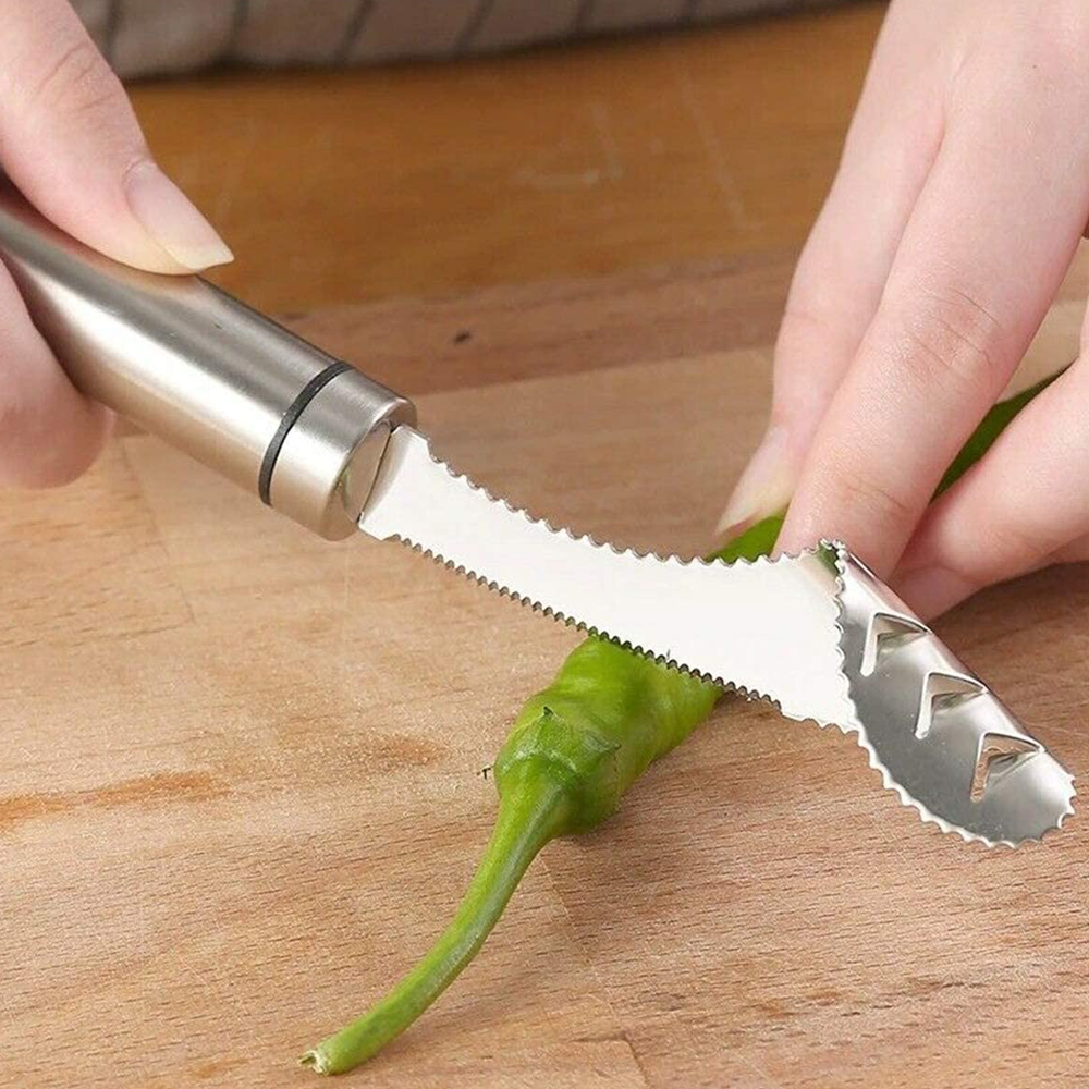 Multipurpose Jalapeno Pepper Corer & Seed Remover Tool
