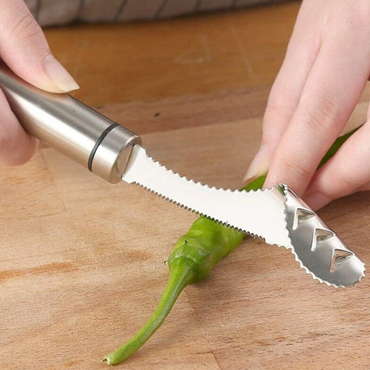 Multipurpose Jalapeno Pepper Corer & Seed Remover Tool