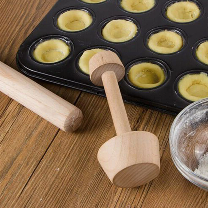 Wooden Egg Tart Tamper