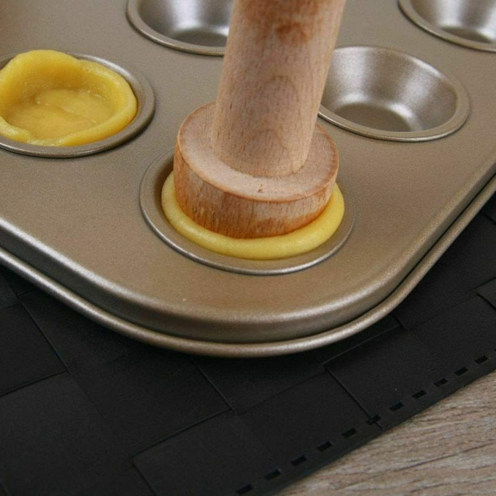 Wooden Egg Tart Tamper