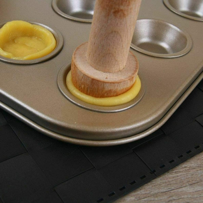 Wooden Egg Tart Tamper