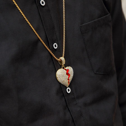 Broken Heart Chain Necklace