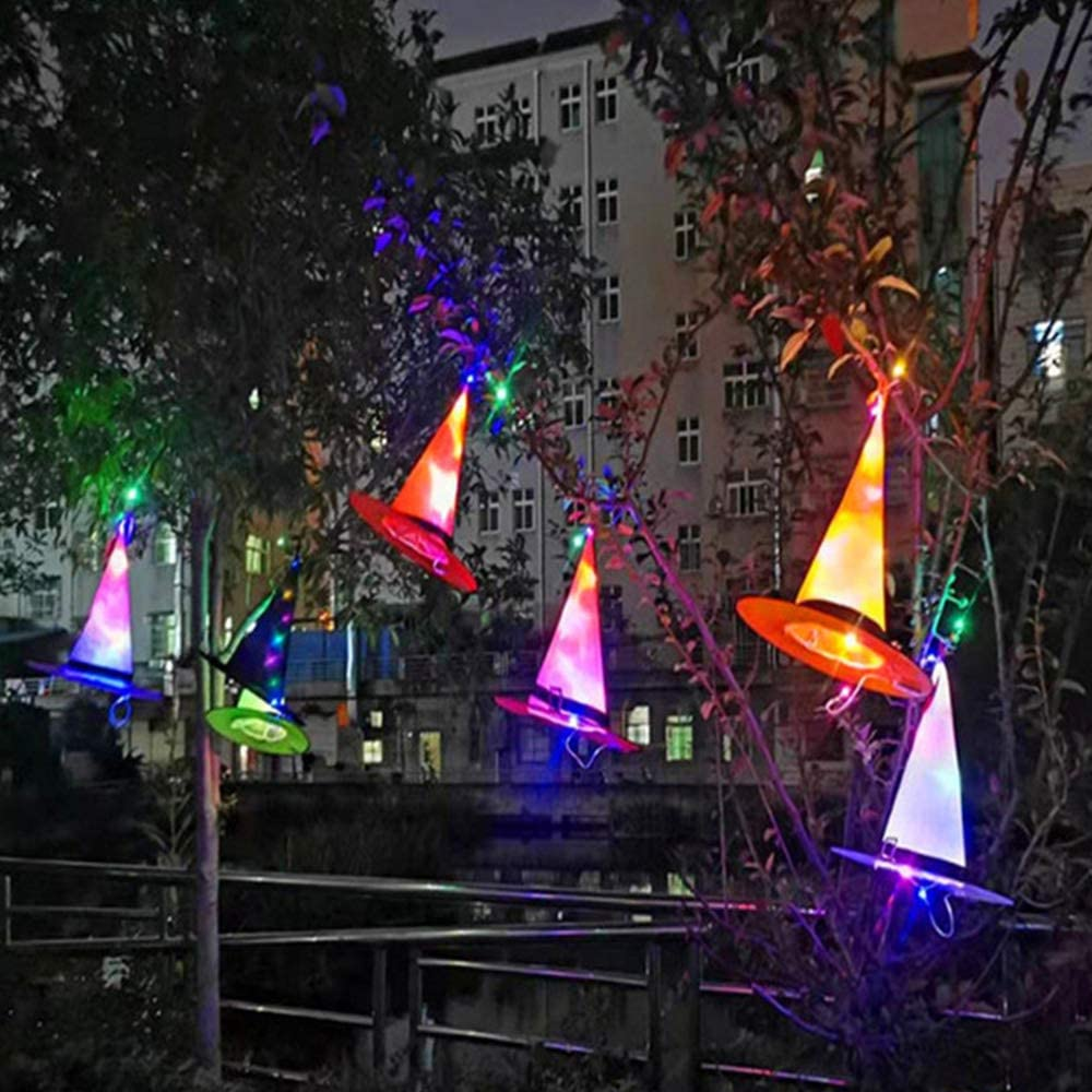 Hanging Halloween Witch Hat Lights