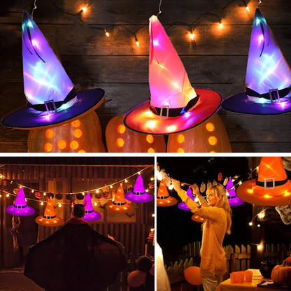 Hanging Halloween Witch Hat Lights