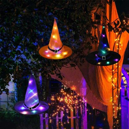 Hanging Halloween Witch Hat Lights