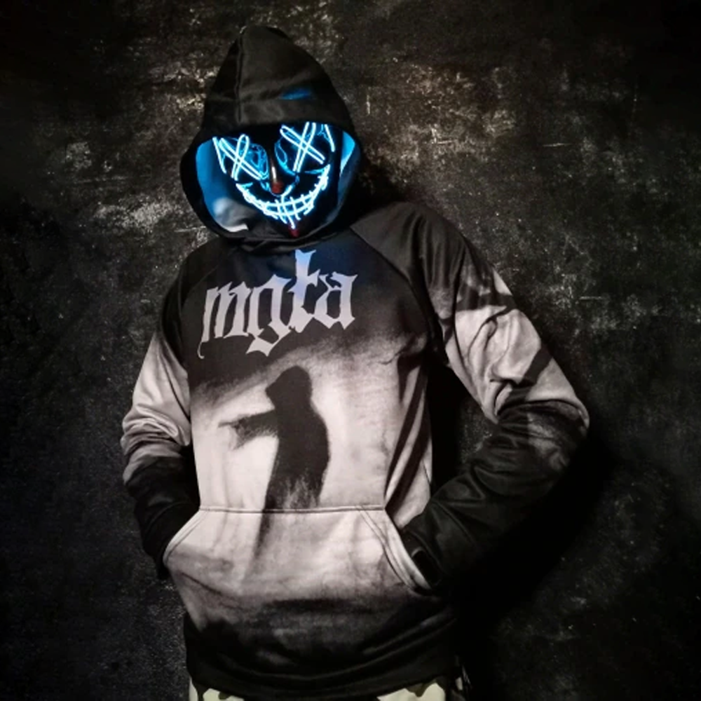 Spooky Light Up Anonymous Mask