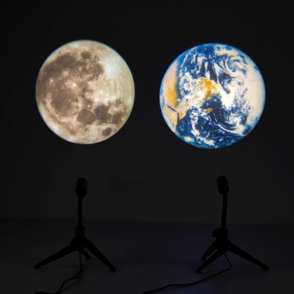 Moon Earth Projection LED Lamp