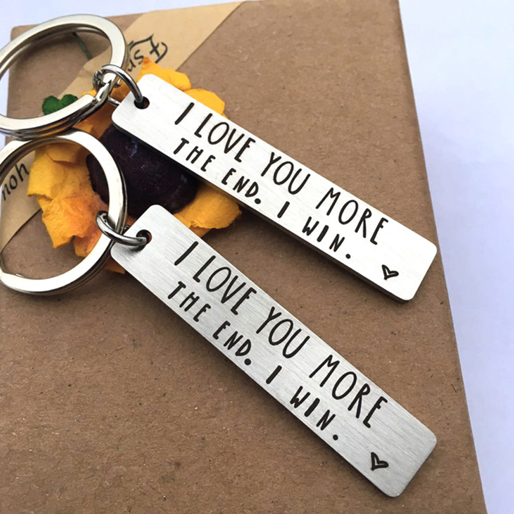 I Love You More Keychain