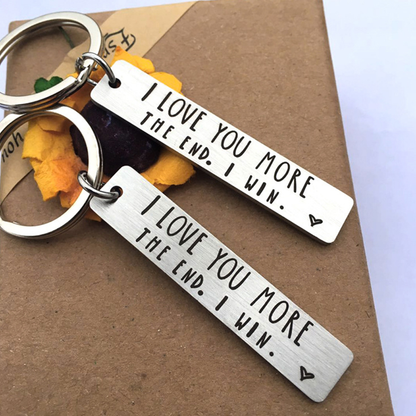 I Love You More Keychain