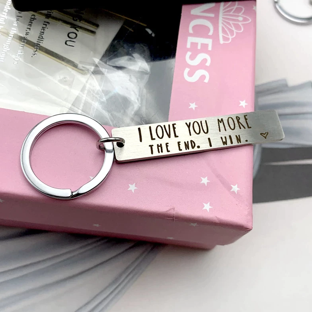 I Love You More Keychain
