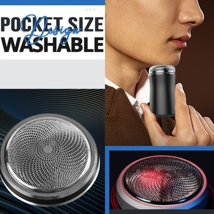 Pocket Size Washable Electric Razor - Perfect Travel Shaver & Gift