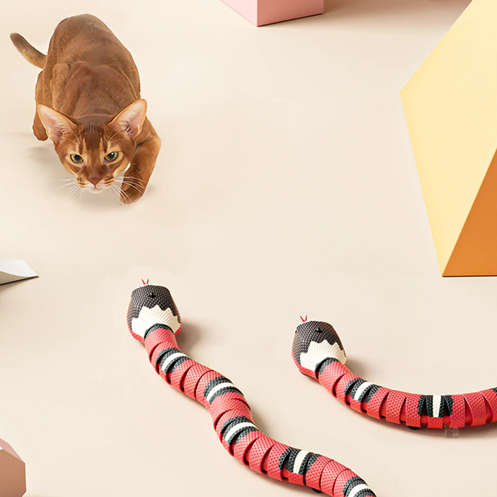 USB Rechargeable Smart Sensing Snake Toy For Cats -The Perfect Gift for Cats