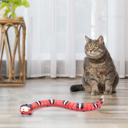 USB Rechargeable Smart Sensing Snake Toy For Cats -The Perfect Gift for Cats