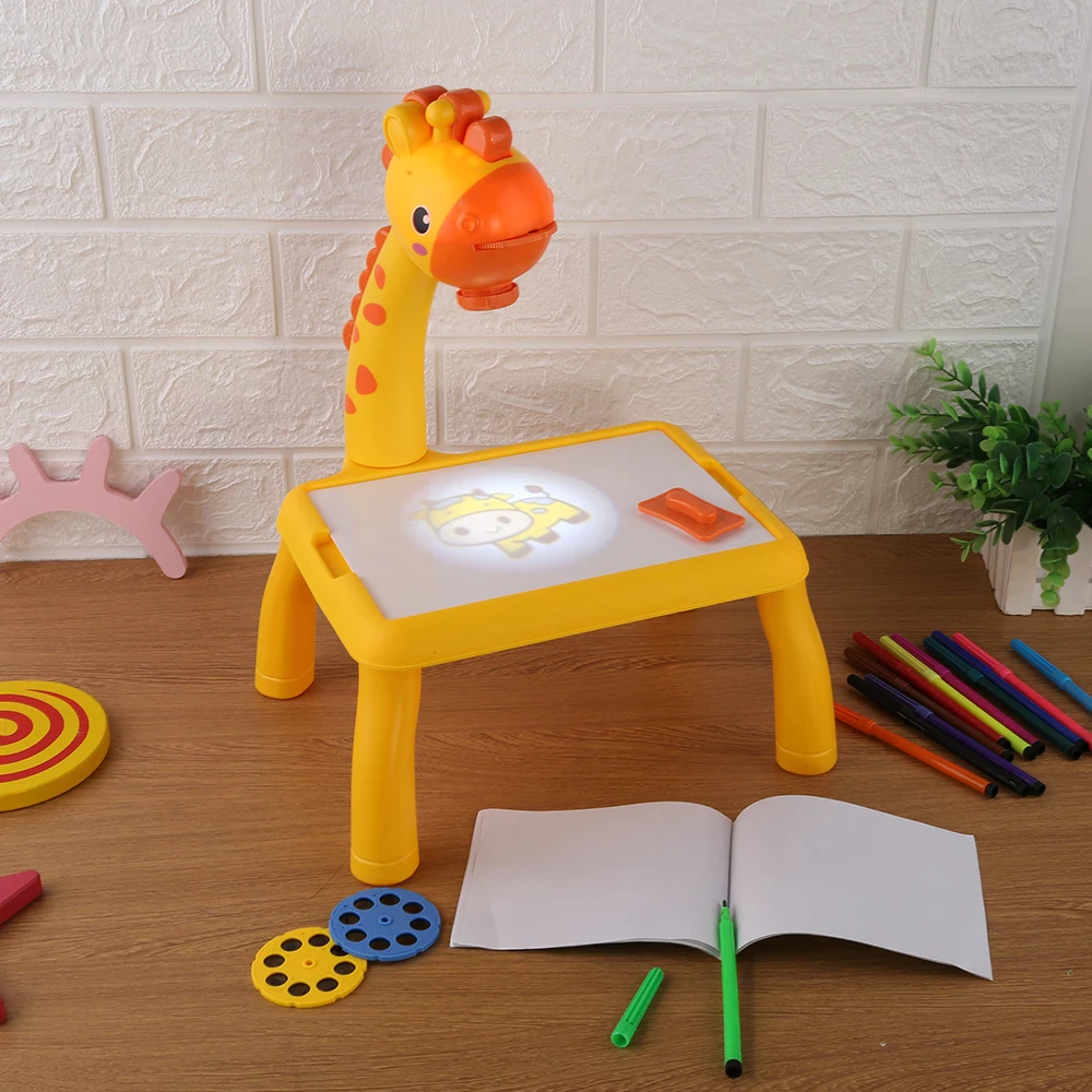 Children LED Projection Learning Drawing Board – Interactive Educational Art Toy & Perfect Gift for Kids